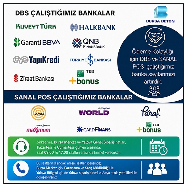 DBS ve Sanal POS Çalıştığımız Bankalar DBS ve Sanal POS Çalıştığımız Bankalar